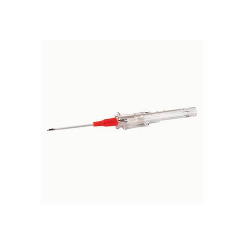 Protectiv Peripheral IV Catheter 14 Gauge 1-1/4 Inch FEP Polymer Straight Hub Non Blood Control Sliding Safety, 304806, Pack of 1