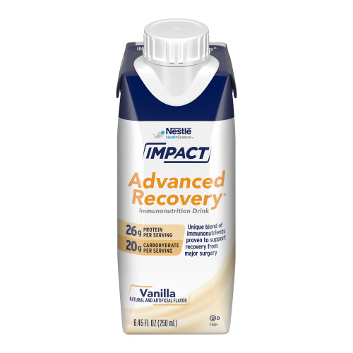 Impact Advanced Recovery Oral Supplement Vanilla Flavor Liquid 8.45 oz. Reclosable Carton, 43900943114, Pack of 1