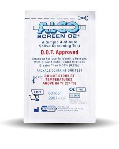Alco-Screen .02 Rapid Test 56288 Alco-Screen® .02 916729_BX Alco-Screen .02 Rapid Test 56288 Alco-Screen® .02 916729_BX