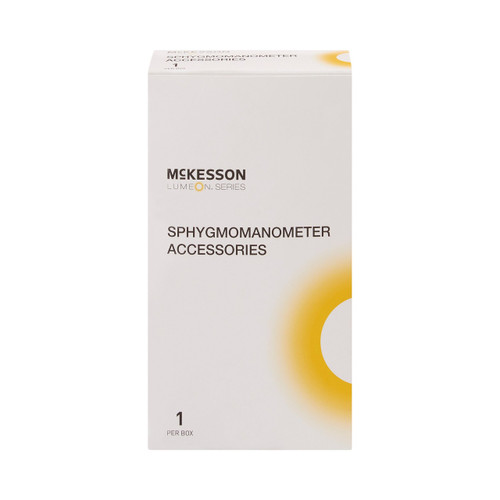 McKesson LUMEON Reusable Blood Pressure Cuff and Bulb with Male Connector, 19 to 27 cm, Small Adult Arm Cuff, Case of 15