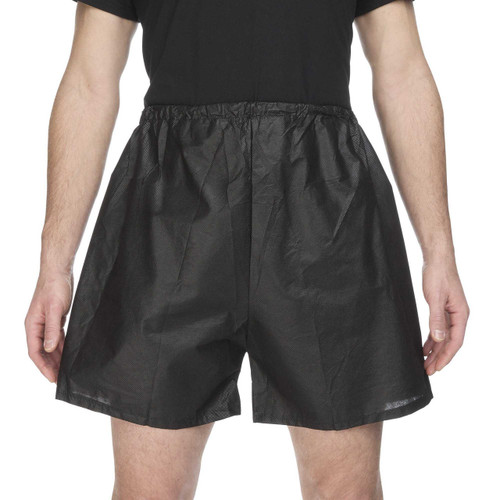 Exam Shorts Reflections™ Large / X-Large Black Spunbond Polypropylene Adult Disposable 900532 Case of 50 900532 Reflections™ 776037_CS