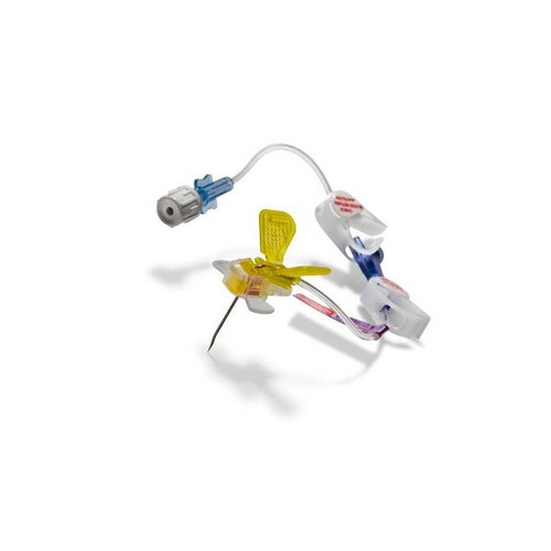 PowerLoc Huber Infusion Set 20 Gauge 1 Inch 8 Inch Tubing Y-Site Injection Port, 0672010, Pack of 1