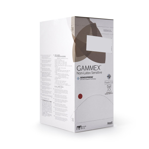 GAMMEX Non-Latex Sensitive Surgical Glove Size 7 Sterile Polychloroprene Standard Cuff Length Micro-Textured Cream Chemo Tested, 20277270, Box of 50