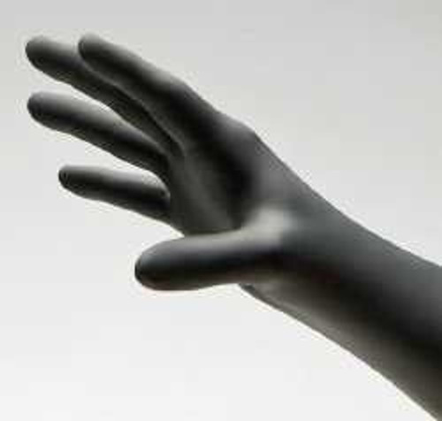 Exam Glove NitriDerm® Ultra Black X-Small NonSterile Nitrile Standard Cuff Length Textured Fingertips Black Chemo Tested / Fentanyl Tested 187050 Case of 1000 187050 NitriDerm® Ultra Black 887837_CS
