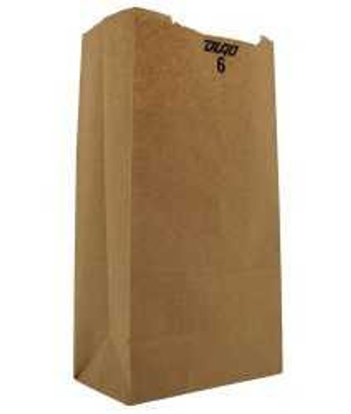 Grocery Bag Duro® Brown Kraft Recycled Paper #6 18406 Case of 500 18406 Duro® 976292_CS