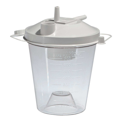 Suction Canister 800 mL Sealing Lid RES023AW Case of 48 RES023AW Sunset Healthcare 1211283_CS