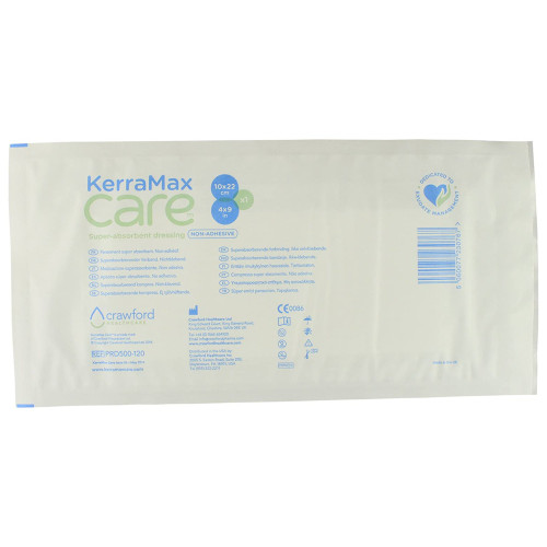 KerraMax Care Super Absorbent Dressing 4 X 9 Inch Rectangle, PRD500-120, Pack of 1