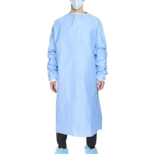 Non-Reinforced Surgical Gown with Towel ULTRA 2X-Large Blue Sterile AAMI Level 3 Disposable 95131 Case of 28 95131 ULTRA 224749_CS Non-Reinforced Surgical Gown with Towel ULTRA 2X-Large Blue Sterile AAMI Level 3 Disposable 95131 Case of 28 95131 ULTRA 224749_CS