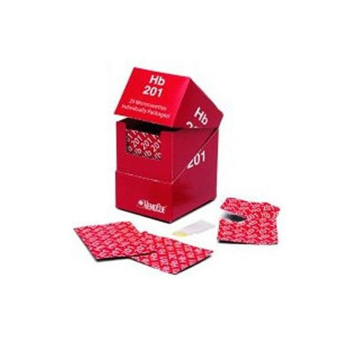 Hematology Reagent Microcuvette HemoCue Hb 201 Hemoglobin (Hb) For HemoCue Photometers 100 Tests 111732, Box of 100