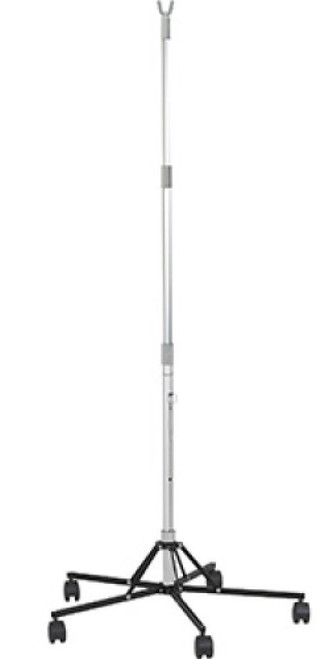 Disposable IV Stand Floor Stand McKesson 2-Hook 5 Caster Plastic Base MS391520 Pack of 1 MS391520 McKesson 1139254_EA