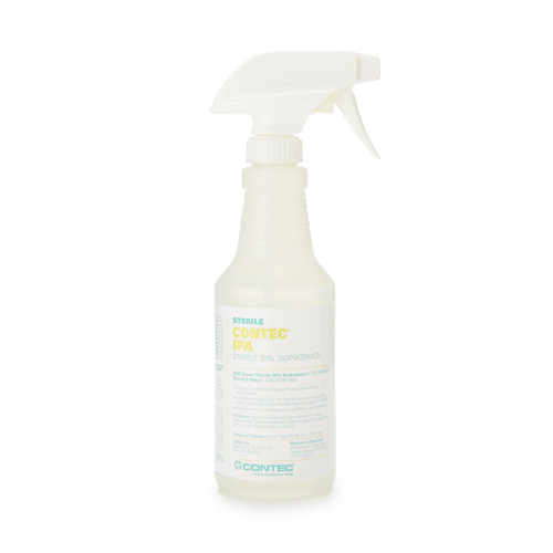 Contec Sterile 70% IPA Surface Disinfectant Cleaner Alcohol Based Trigger Spray Liquid 16 oz. Bottle Alcohol Scent Sterile, SB167030IR, Pack of 1