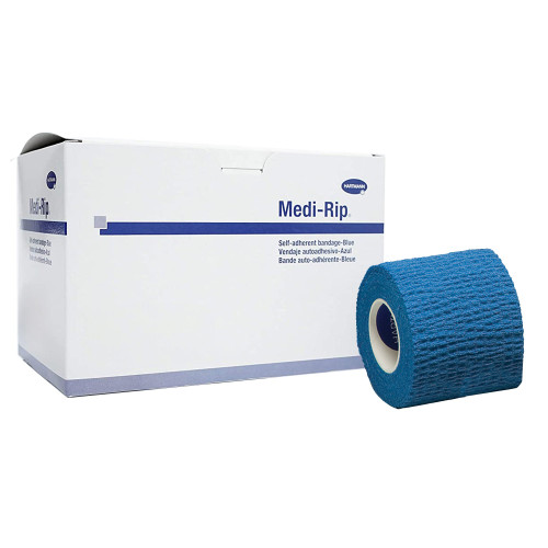 Medi-Rip LF Tan Self-Adherent Compression Bandages 3 Inch x 5 Yard - Box of 12