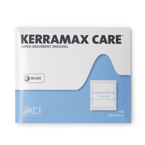 KerraMax Care Super Absorbent Dressing 5 X 6 Inch Rectangle, PRD500-100, Carton of 10