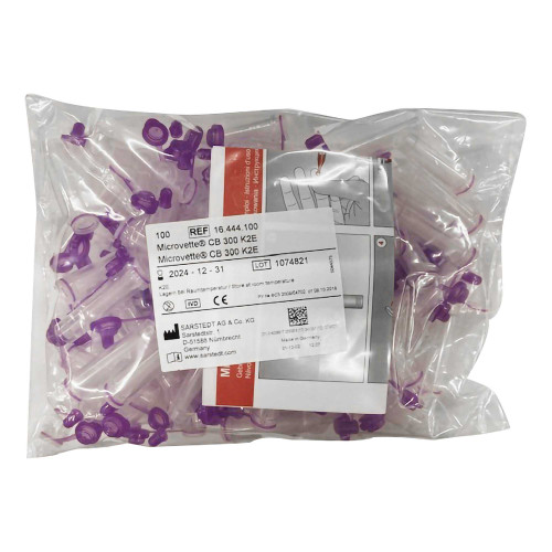 Microvette CB 300 Capillary Blood Collection Tube 1.1 x 75 mm 300 L 16.444.100 Microvette® CB 300 1060089_CS