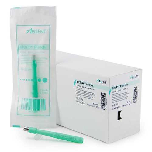 Biopsy Punch McKesson Argent™ Dermal 6 mm 16-1315 Pack of 1 16-1315 McKesson Argent™ 1175177_EA
