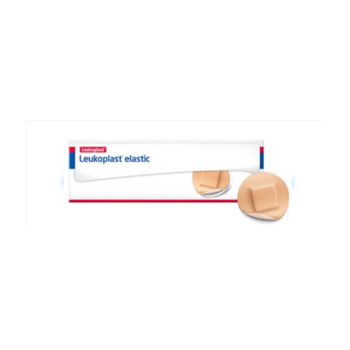 Adhesive Spot Bandage Leukoplast® Elastic 7/8 Inch Cross-Elastic Material Round Tan Sterile 7645616 Case of 1200