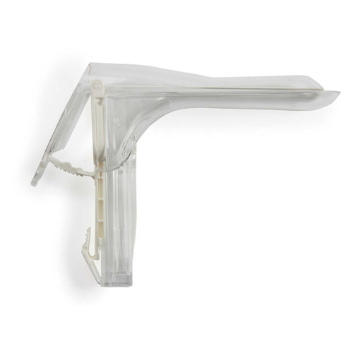 Vaginal Speculum McKesson Graves NonSterile Office Grade Acrylic Large Double Blade Duckbill Disposable Corded Light Source Compatible 16-8314 Case of 100 16-8314 McKesson 551569_CS