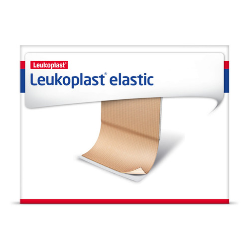 Adhesive Strip Leukoplast Elastic 2-3/4 x 4 Inch Cross-Elastic Material Rectangle Tan Sterile 7645605 Box of 50
