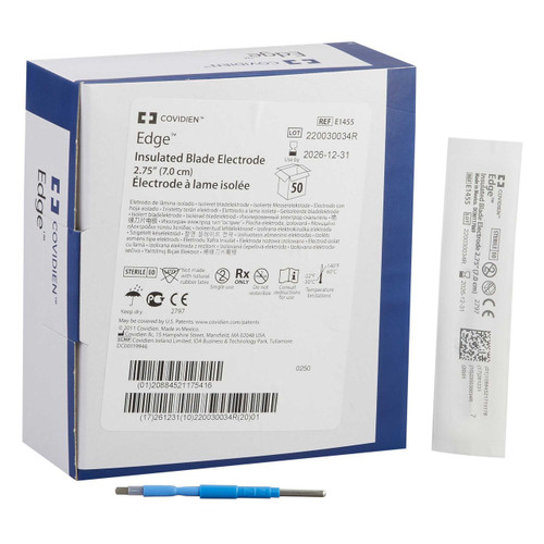 Blade Electrode Edge™ Coated Stainless Steel Blade Tip Disposable Sterile E1455 Case of 50 E1455 Edge™ 369723_CS