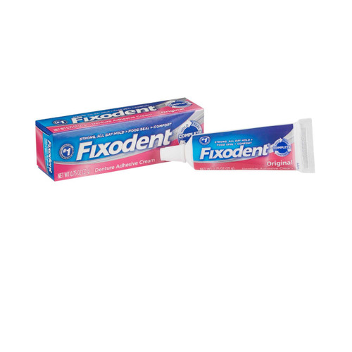 Denture Adhesive Fixodent® Original Cream 0.75 oz. 00076660300378 Case of 24 76660300378 Fixodent® Original 824216_CS