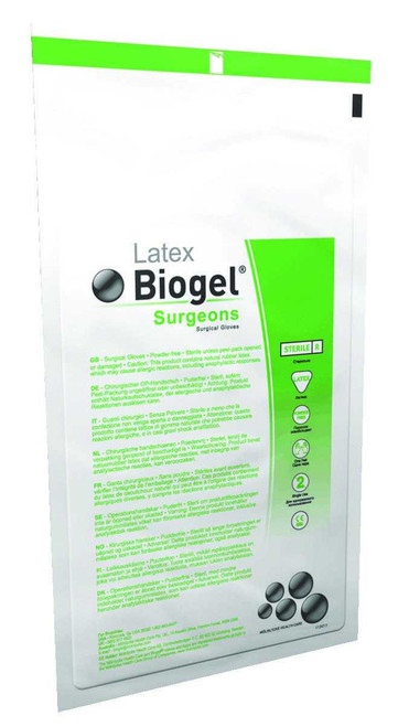 Surgical Glove Biogel® Surgeons Size 6 Sterile Latex Standard Cuff Length Micro-Textured Straw Not Chemo Approved 30460 Case of 200 30460 Biogel® Surgeons 184859_CS