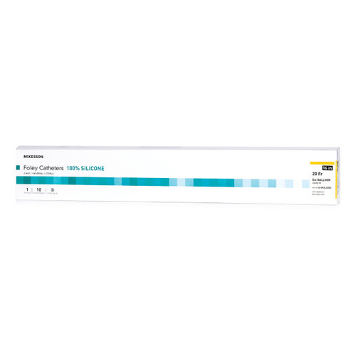 McKesson Silicone Foley Catheter Coude Tip 20 Fr. 16-SFOL520C McKesson 1152035_BX