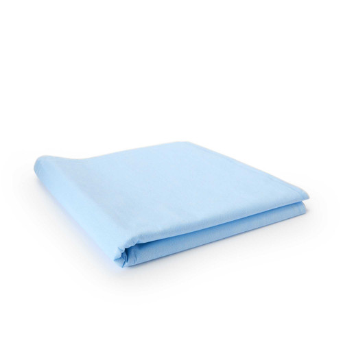QUICK CHECK* H200 Sterilization Wrap White / Blue 36 x 36 Inch Dual Layer SMS Polypropylene Steam / EO Gas / Hydrogen Peroxide 34185 Case of 144 34185 QUICK CHECK* H200 810870_CS