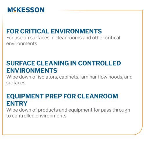 McKesson Surface Disinfectant Cleaner Alcohol Based Trigger Spray Liquid 16 oz. Bottle Alcohol Scent Sterile, MS16IPAST, Case of 12