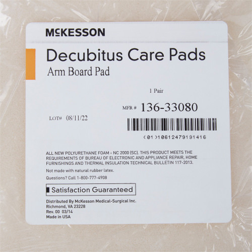 McKesson Armboard Pads For Use with Adding Aditional Padding to Standard Armboards, 136-33080, Pack of 1
