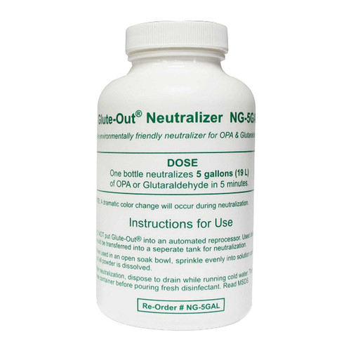 OPA / Glutaraldehyde Neutralizer Glute-Out® RTU Powder 2 oz. Bottle Single Use 610-1045 Box of 24 610-1045 Glute-Out® 823593_BX