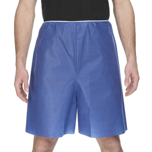 Exam Shorts McKesson X-Large Blue SMS Adult Disposable 16-1103 Case of 100 16-1103 McKesson 1197331_CS