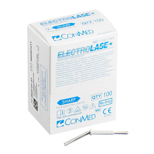 Blade Electrode Electrolase® Stainless Steel Sharp Blade Tip Disposable NonSterile 7-100-12CS Case of 1200 7-100-12CS Electrolase® 174689_CS