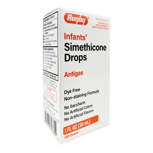 Rugby Infant Gas Relief Oral Drops, 40 mg / 0.6 mL Strength,  1 oz. Pack of 1