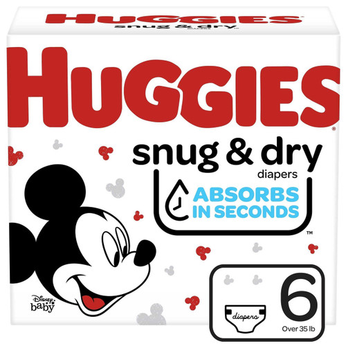 Unisex Baby Diaper Huggies® Snug & Dry Size 6 Disposable Heavy Absorbency 51470 Pack of 19 51470 Huggies® Snug & Dry 1160334_PK
