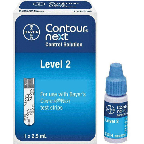 Blood Glucose Control Solution Contour® Next 2.5 mL Level 2 7314 Pack of 1 7314 Contour® Next 890701_EA