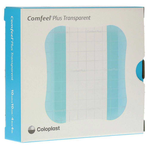 Thin Hydrocolloid Dressing Comfeel® Plus Transparent Thin 4 x 4 Inch Square 33533 Pack of 1 33533 Comfeel® Plus Transparent Thin 1124401_EA