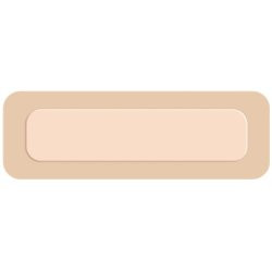 FoamLite Thin Foam Dressing 2 X 4-4/5 Inch With Border Film Backing Silicone Adhesive Rectangle Sterile, 421563, Pack of 1