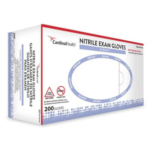 Exam Glove FLEXAL™ Nitrile Large NonSterile Nitrile Standard Cuff Length Textured Fingertips Blue Chemo Tested 88TN04L Case of 2000 88TN04L FLEXAL™ Nitrile 778121_CS