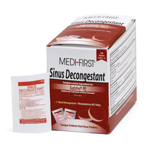 Medi-First Phenylephrine Sinus Relief 80933 Medi-First® 788102_CS Medi-First Phenylephrine Sinus Relief 80933 Medi-First® 788102_CS