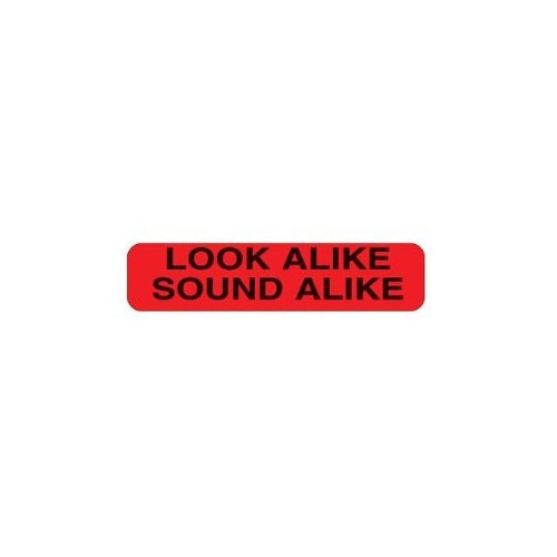 indeed Pre-Printed Biohazard Label Caution Label Red, Paper Look Alike Sound Alike Black Alert Label 3/8 x 1-5/8 in, 2308, Pack of 1000