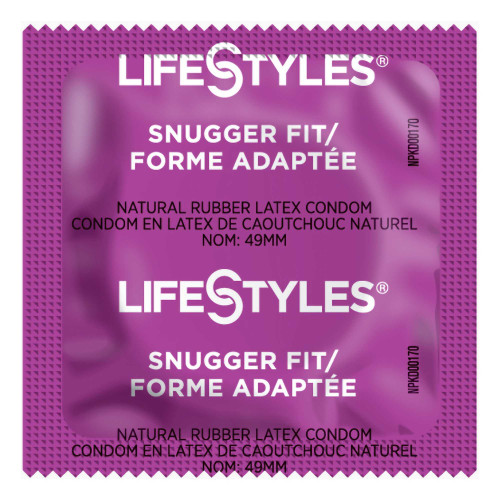 Condom Lifestyles Snugger Fit Lubricated One Size 1 008 per Case 310157 Lifestyles® Snugger Fit 1206385_CS Condom Lifestyles Snugger Fit Lubricated One Size 1 008 per Case 310157 Lifestyles® Snugger Fit 1206385_CS