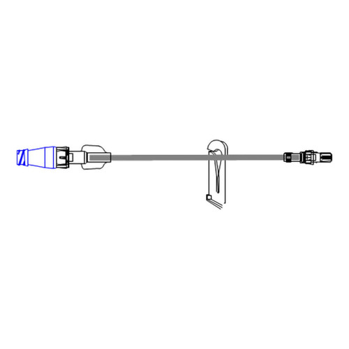 IV Extension Set McKesson Needle-Free Port Small Bore 7-1/2 Inch Tubing Without Filter Sterile MS930 Case of 50 MS930 McKesson 1139912_CS
