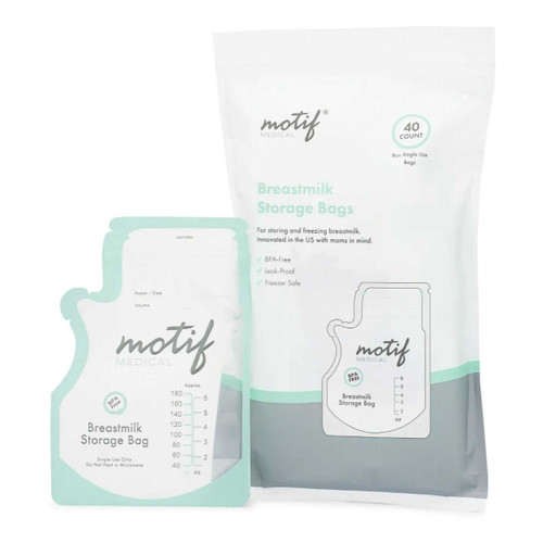 Breast Milk Storage Bag Motif Medical® 8 oz. Plastic AAC0008-01 Pack of 40 AAC0008-01 Motif Medical® 1196073_PK