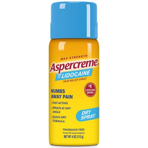Topical Pain Relief Aspercreme Max 4% Strength Lidocaine Spray 4 oz. Pack of 1
