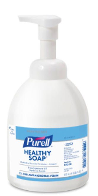 Antimicrobial Soap Purell Foaming 18 oz. Pump Bottle Unscented 5742-06 Case of 6