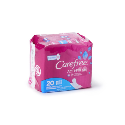 Carefree actifresh Panty Liner Regular Absorbency, 07830006990, Box of 1