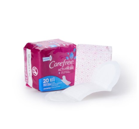 Carefree actifresh Panty Liner Regular Absorbency, 07830006990, Box of 1
