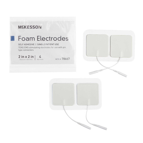 McKesson Electrotherapy Electrode For TENS and EMS Units 78667 Pack of 4 78667 McKesson 1089730_PK