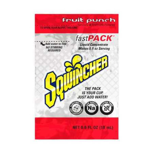 Oral Electrolyte Solution Sqwincher® Fast Pack® Fruit Punch Flavor 0.6 oz. Electrolyte 159015305 Case of 200 159015305 Sqwincher® Fast Pack® 1196888_CS