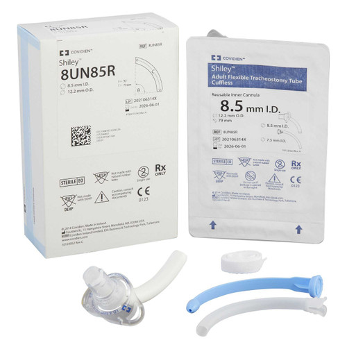 Uncuffed Tracheostomy Tube Shiley™ Reusable IC Size 8.0 Adult 8UN85R Pack of 1 8UN85R Shiley™ 1153517_EA